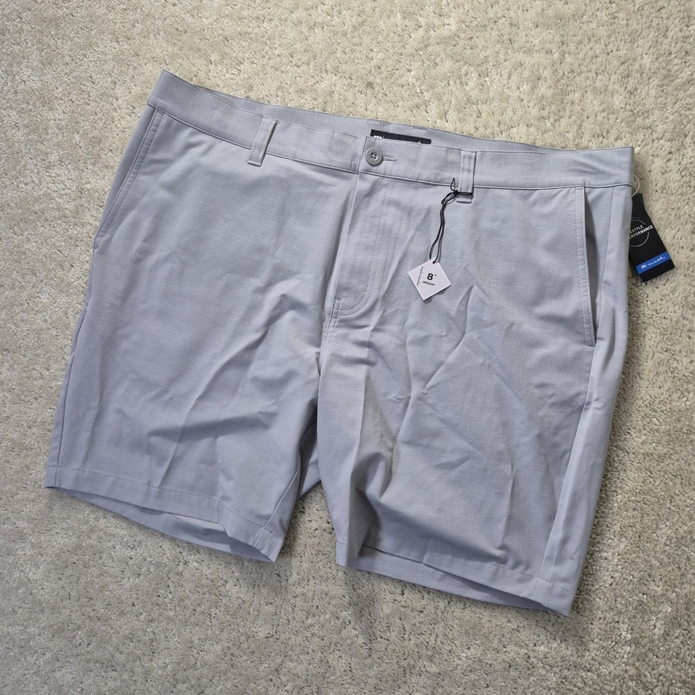 Travis Mathew Bermuda Shorts Men 42 Gray Performance Stretch Golf Comfort New